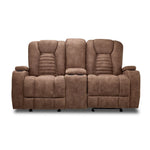 Dallas Glider Reclining Loveseat- Mocha