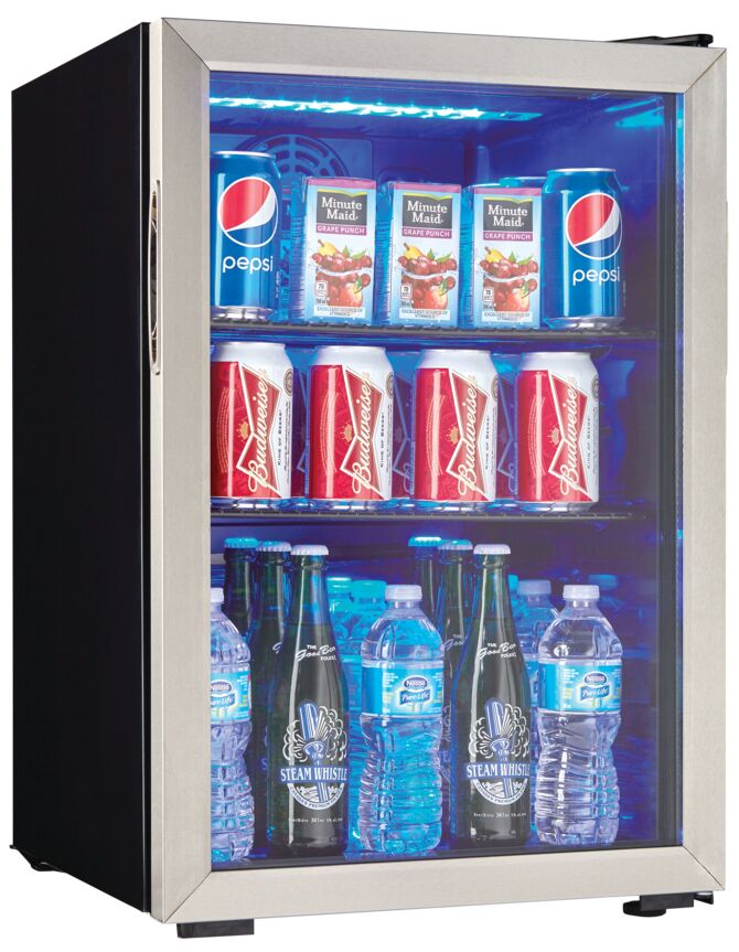 Danby Tempered Glass Stainless Trim Beverage Centre (2.6 cu. ft.) - DBC026A1BSSDB