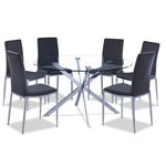 Darron 7-Piece Round Dining Set - Slate