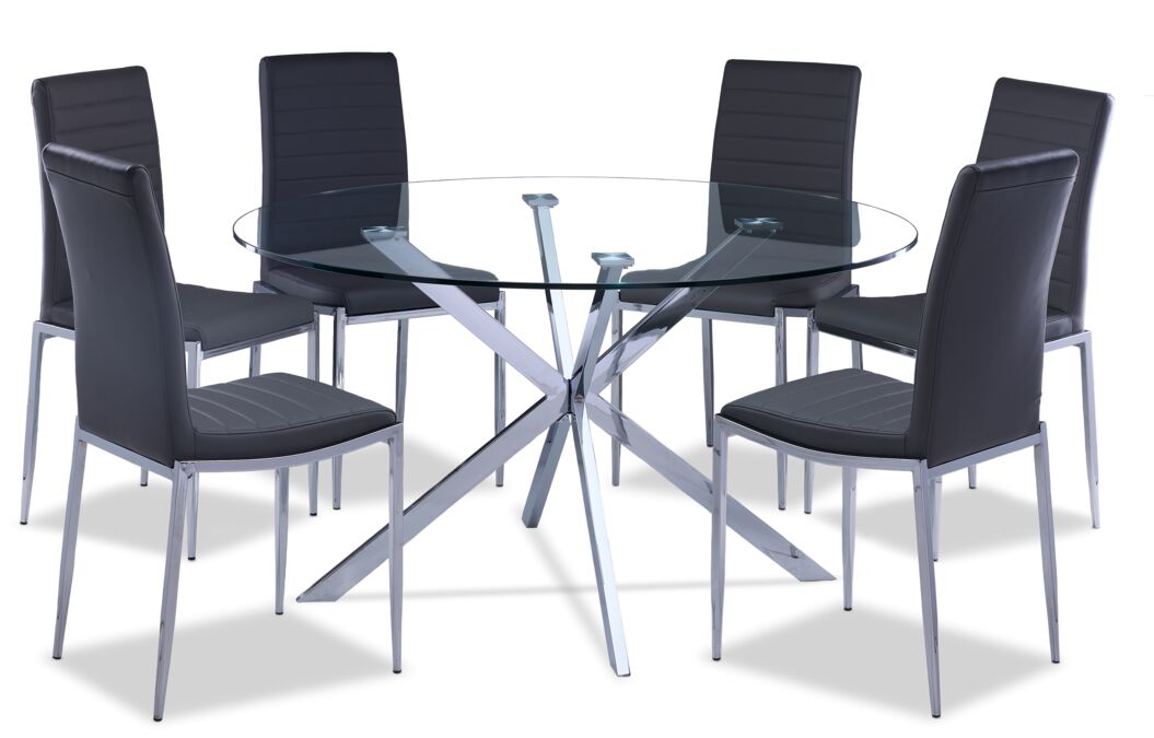 Darron 7 - Piece Round Dining Table Set - Slate