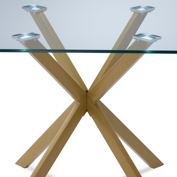 Darron Dining Table - Gold