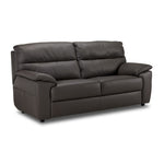 Toscana Leather Sofa, Loveseat and Chair Set-Grey