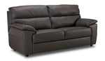 Toscana Leather Sofa, Loveseat and Chair Set - Dark Grey