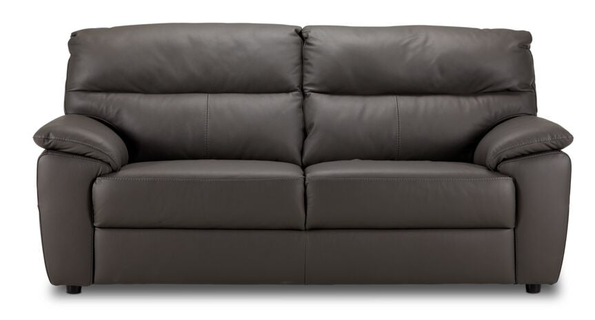 Toscana Leather Sofa - Dark Grey