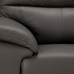 Toscana Leather Sofa and Chair Set-Grey