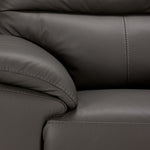 Toscana Leather Sofa, Loveseat and Chair Set-Grey