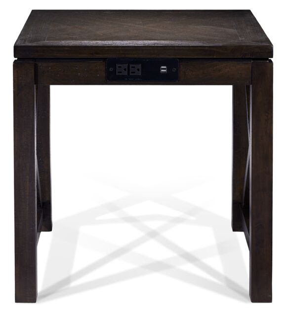 Diamond 24" End Table - Walnut