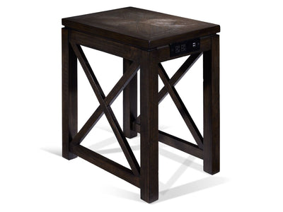 Diamond 16" Side Table - Walnut