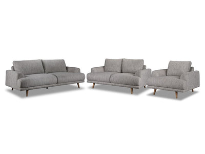 Dianna 3 Pc. Living Room Package - Grey