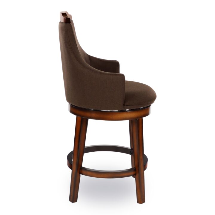 Dusty Counter Height Stool - Dark Brown