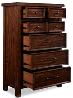 Eden 5-Piece Queen Storage Bedroom Package - Dark Brown