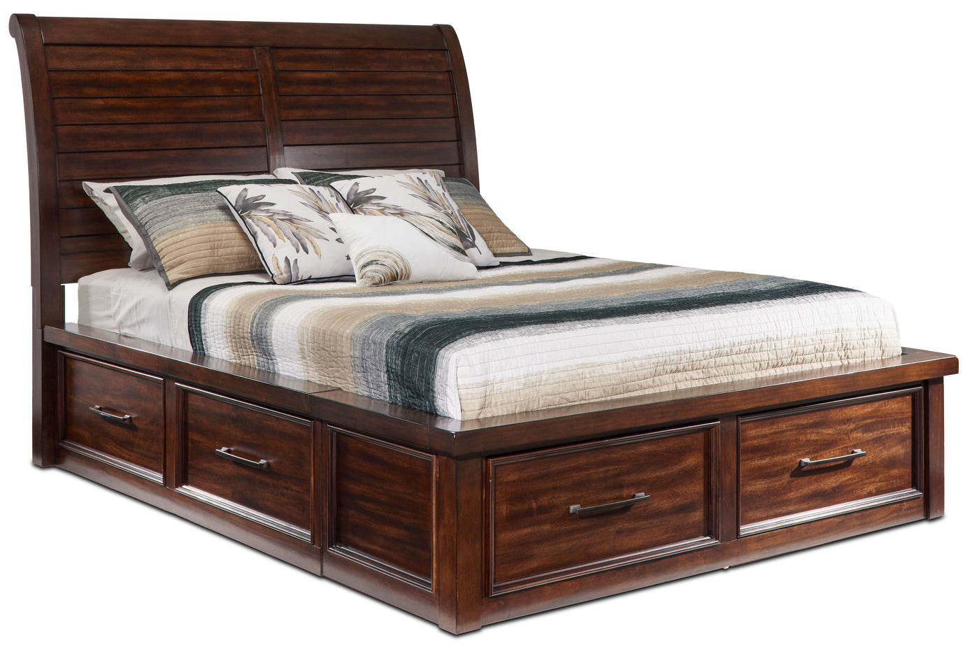 Eden 6-Piece Queen Storage Bedroom Package - Dark Brown