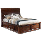 Eden 6-Piece King Storage Bedroom Package - Dark Brown