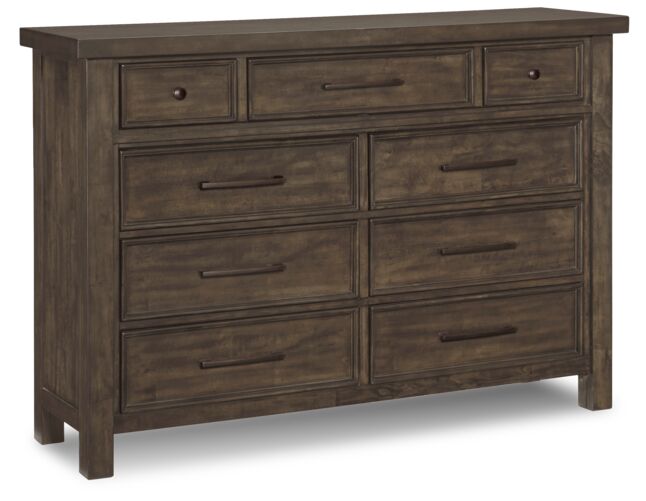 Eden 9 Drawer Dresser - Grey