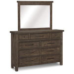 Eden 9 Drawer Dresser - Grey