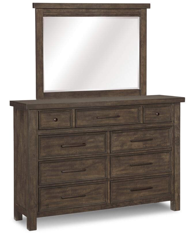 Eden 9 Drawer Dresser - Grey