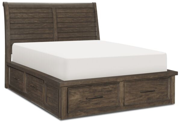 Eden 3-Piece King Storage Bed - Grey