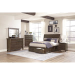 Eden 3-Piece King Storage Bed - Grey