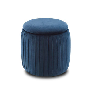 Elenora Storage Ottoman - Navy