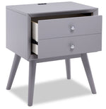 Elroy Night Table - Grey