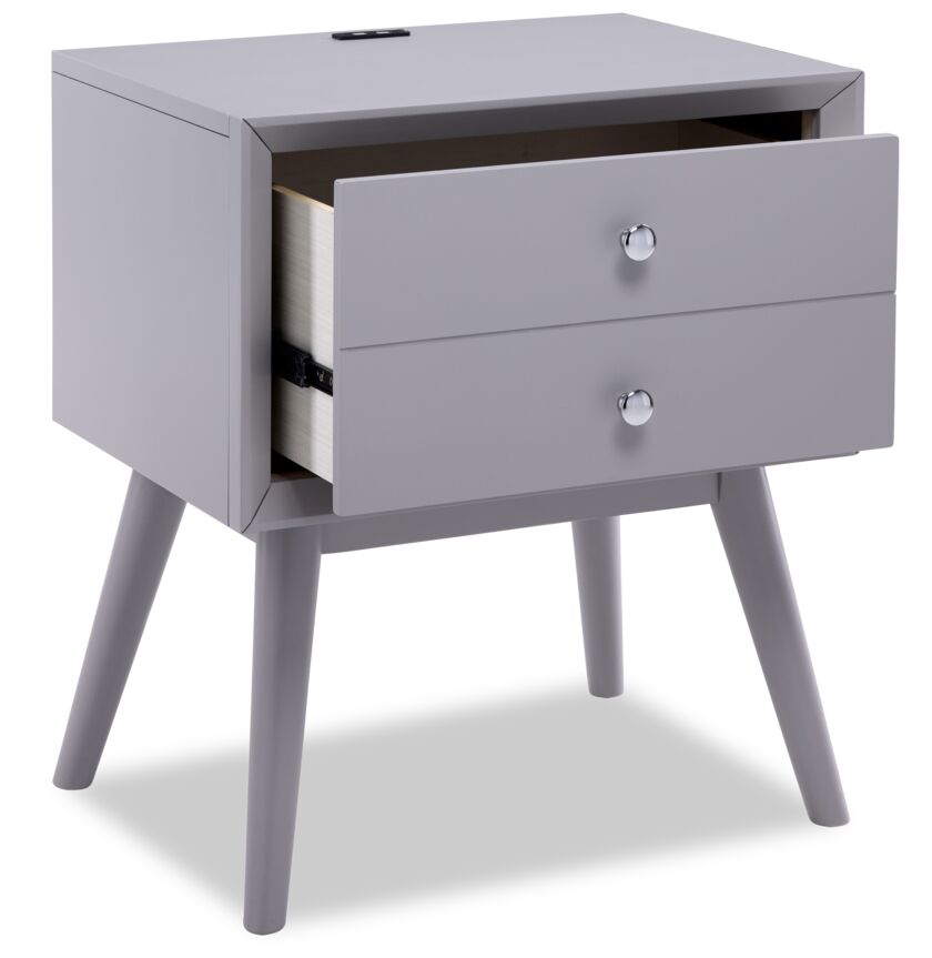 Elroy Night Table - Grey