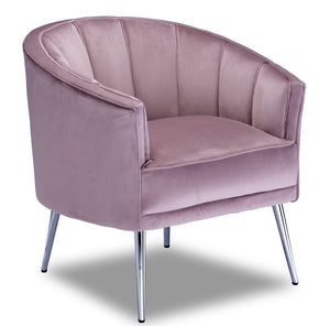 Emory Accent Chair-Pink