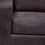 Enrico Leather Sofa - Slate