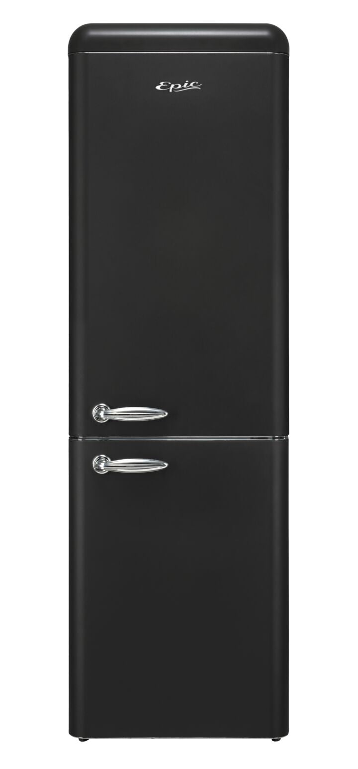 Epic 24" Black Retro Bottom Mount Frost Free Refrigerator (11.0 cu. ft.) - ERFF111BL