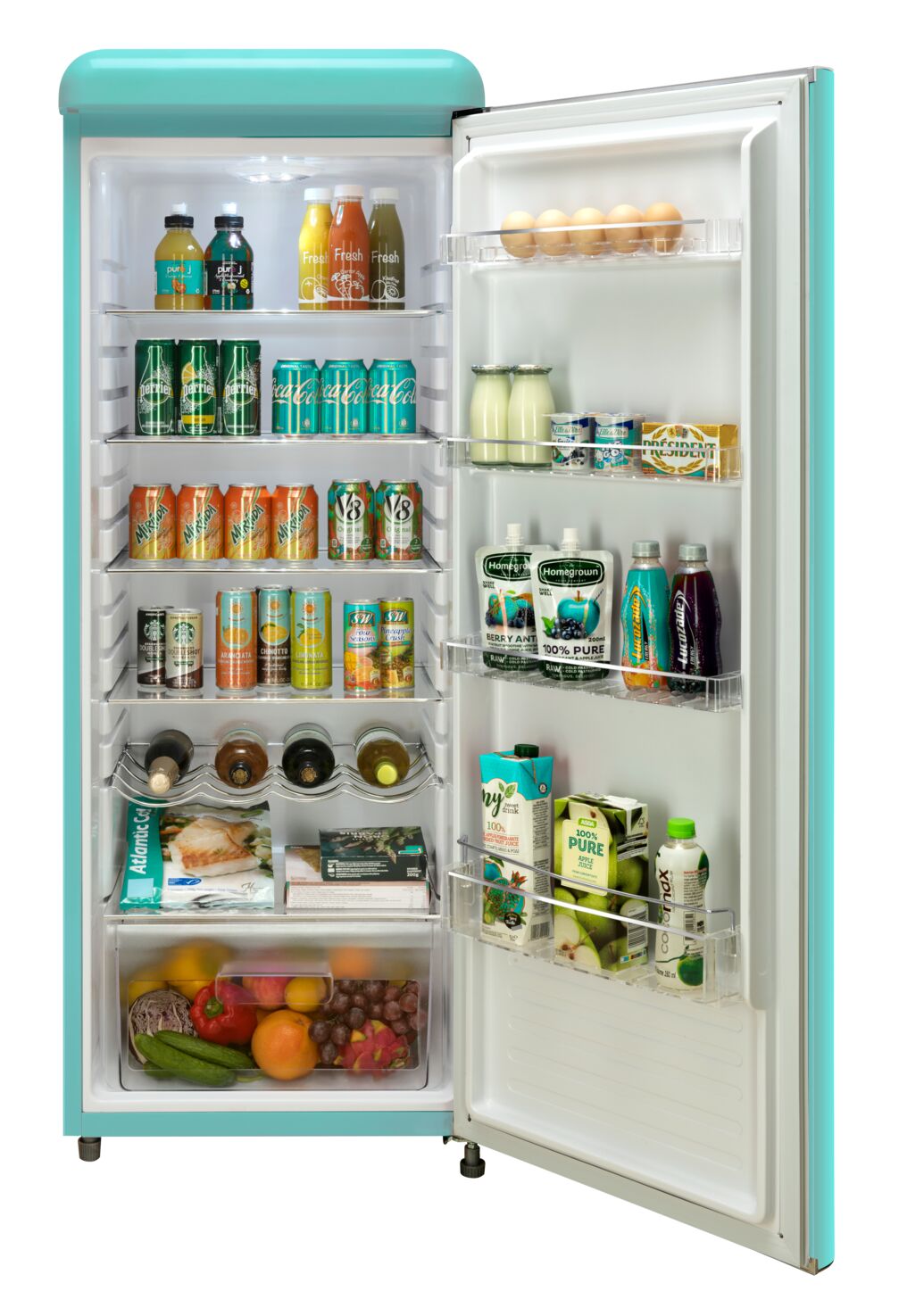 Epic 21.5" Aqua-Turquoise Retro All-Refrigerator (9.0 cu. ft.) - ERAR88TIF