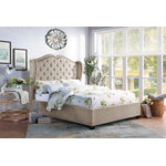 Evelyn 3-Piece King Bed - Beige