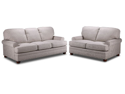 Farmington Sofa and Loveseat Set - Buff