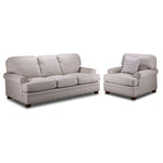 Farmington Sofa and Chair Set - Buff