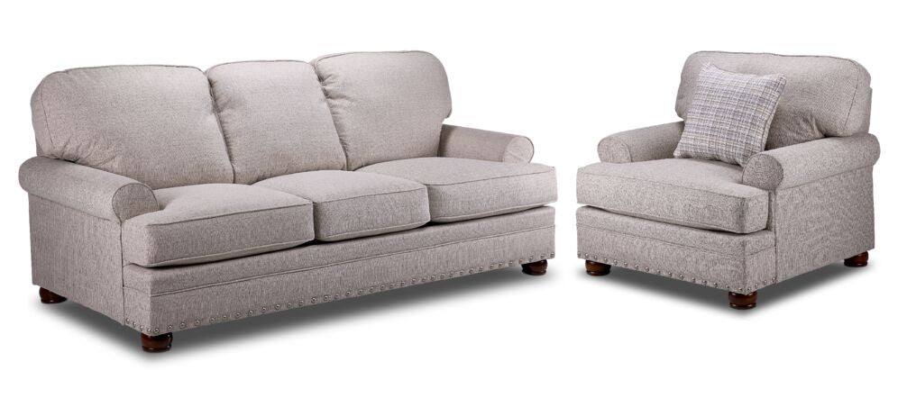 Farmington Sofa and Chair Set - Buff