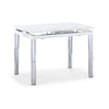 Fino Extendable Dining Table - Faux Marble, Chrome