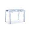 Fino Extendable Dining Table - White, Chrome