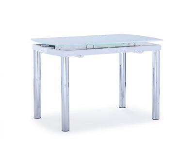 Fino Extendable Dining Table - White, Chrome