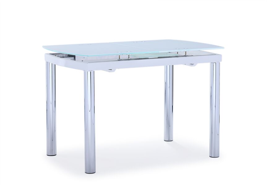 Fino Extendable Dining Table - White, Chrome