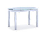 Fino Extendable Dining Table - White, Chrome