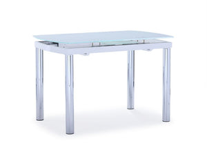 Fino Extendable Dining Table - White, Chrome