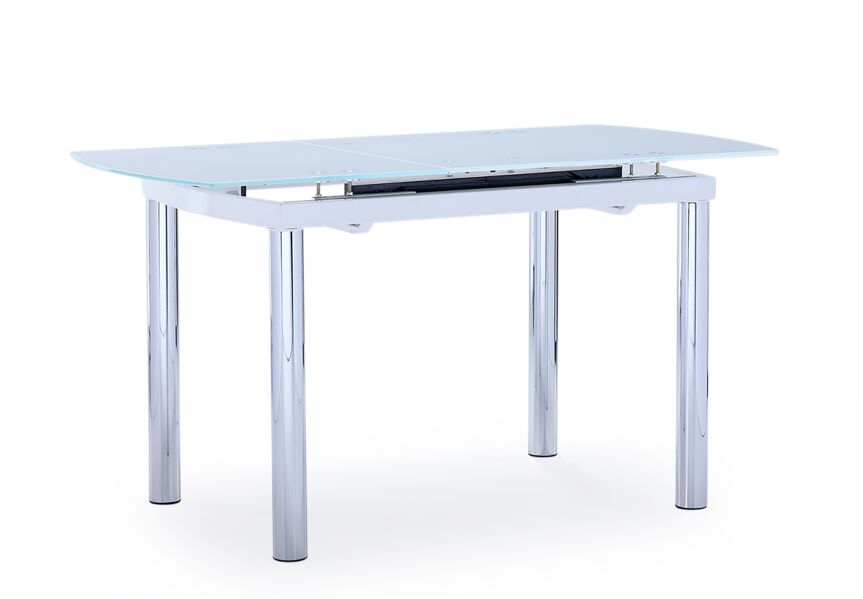 Fino Extendable Dining Table - White, Chrome