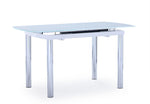 Fino Extendable Dining Table - White, Chrome