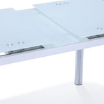 Fino Extendable Dining Table - White, Chrome