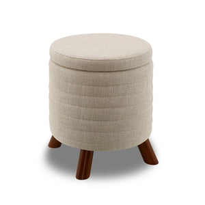 Fiona Storage Ottoman - Beige