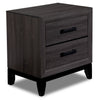 Fog Night Table - Grey, Black