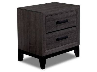 Fog Night Table - Grey, Black