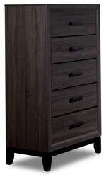 Fog 5-Drawer Chest - Grey, Black