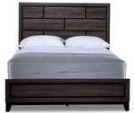 Fog 3-Piece Queen Bed - Grey, Black