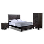 Fog 5-Piece Full Bedroom Package - Grey, Black