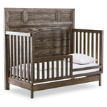 Foundry Convertible Panel Toddler Bed - Brushed Pewter