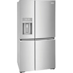 Frigidaire Gallery 36" Smudge-Proof® Stainless Steel Counter-Depth 4-Door Refrigerator (21.5 cu. ft.) - GRQC2255BF